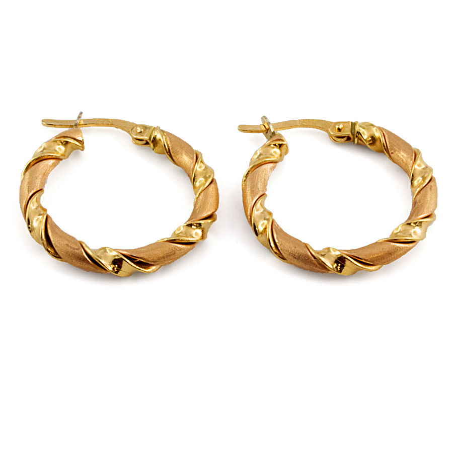 9ct gold 2g Hoop Earrings